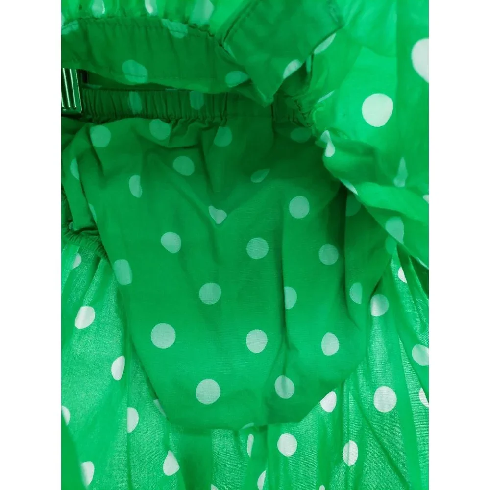 Carters 18 month Green white‎ Polka dot 2 piece toddler Dress